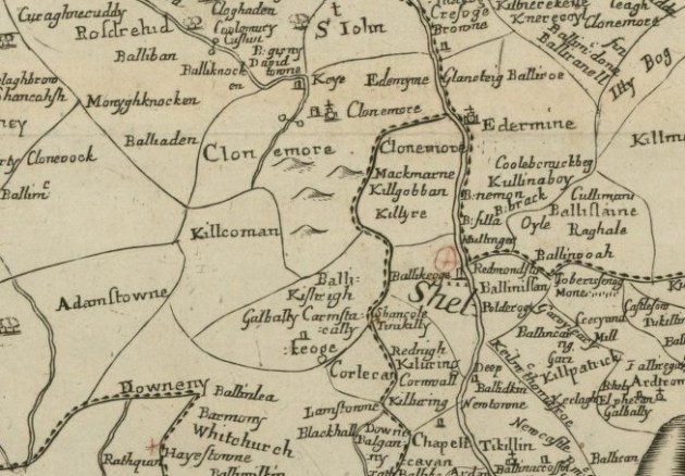 Bree parish on Petty’s map